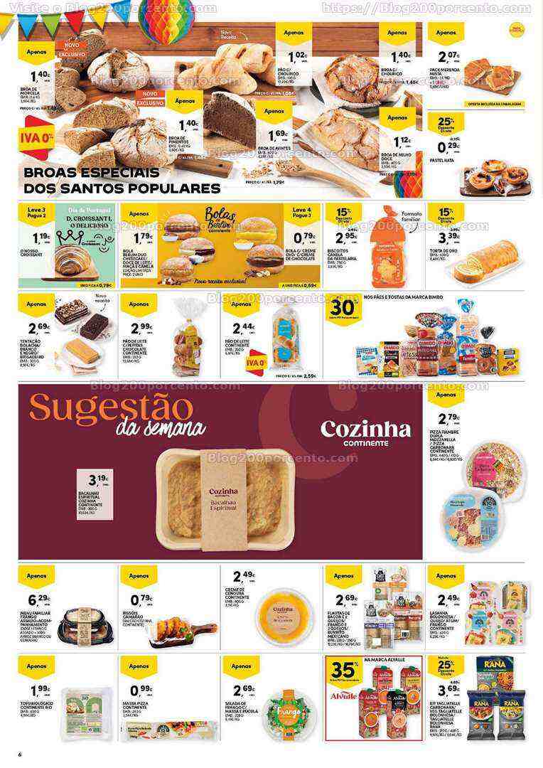 Antevisão Folheto CONTINENTE Bom Dia Promoções de 6 a 12 junho