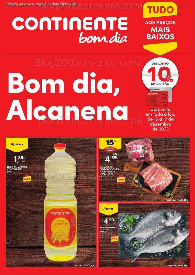 Antevisão Folheto CONTINENTE Aberturas Alcanena - 15 a 18 dezembro