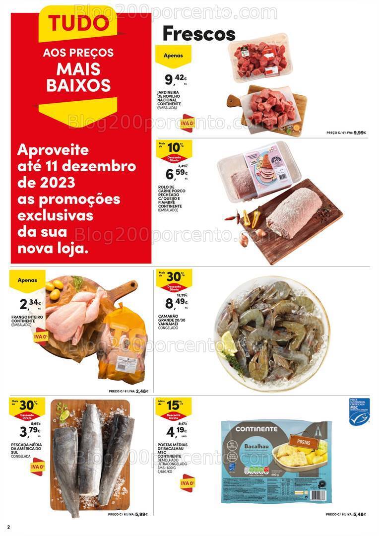 Antevisão Folheto CONTINENTE Abertura Arganil Promoções de 7 a 11 dezembro