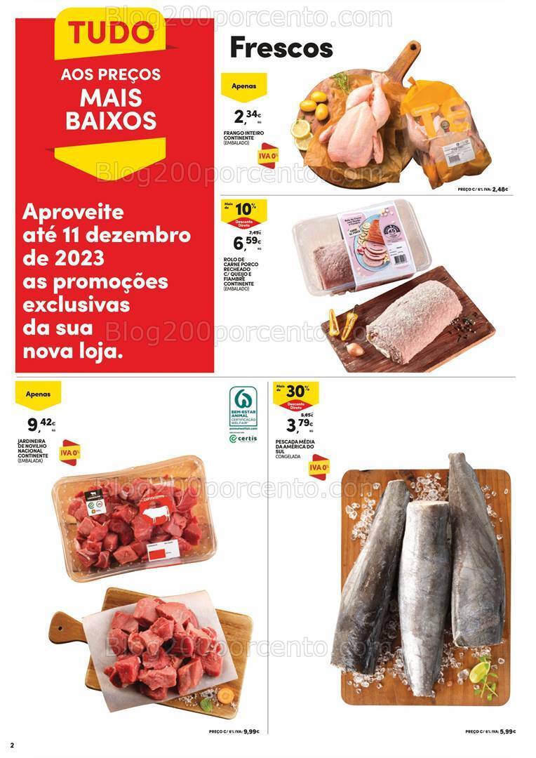 Antevisão Folheto CONTINENTE Abertura Fajões Promoções de 7 a 11 dezembro