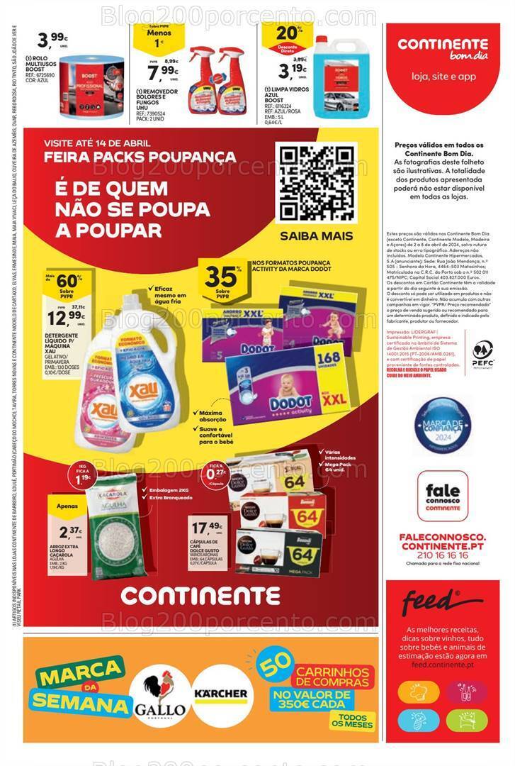 Antevisão Folheto CONTINENTE Bom Dia Promoções de 2 a 8 abril