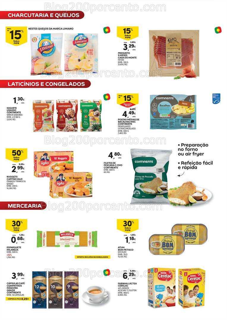 Antevisão Folheto CONTINENTE Bom Dia Pinheiro da Bemposta Promoções de 17 a 22 julho