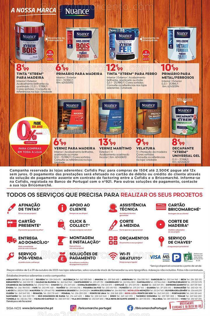 Antevisão Folheto BRICOMARCHÉ Promoções até 29 outubro