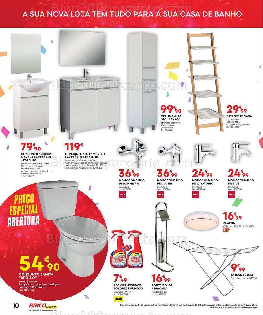 Antevisão Folheto BRICOMARCHÉ Aberturas Promoções de 18 janeiro a 4 fevereiro