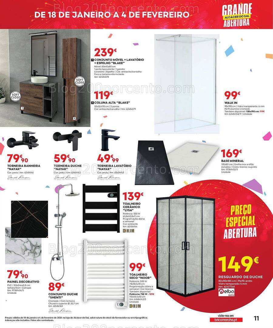 Antevisão Folheto BRICOMARCHÉ Aberturas Promoções de 18 janeiro a 4 fevereiro