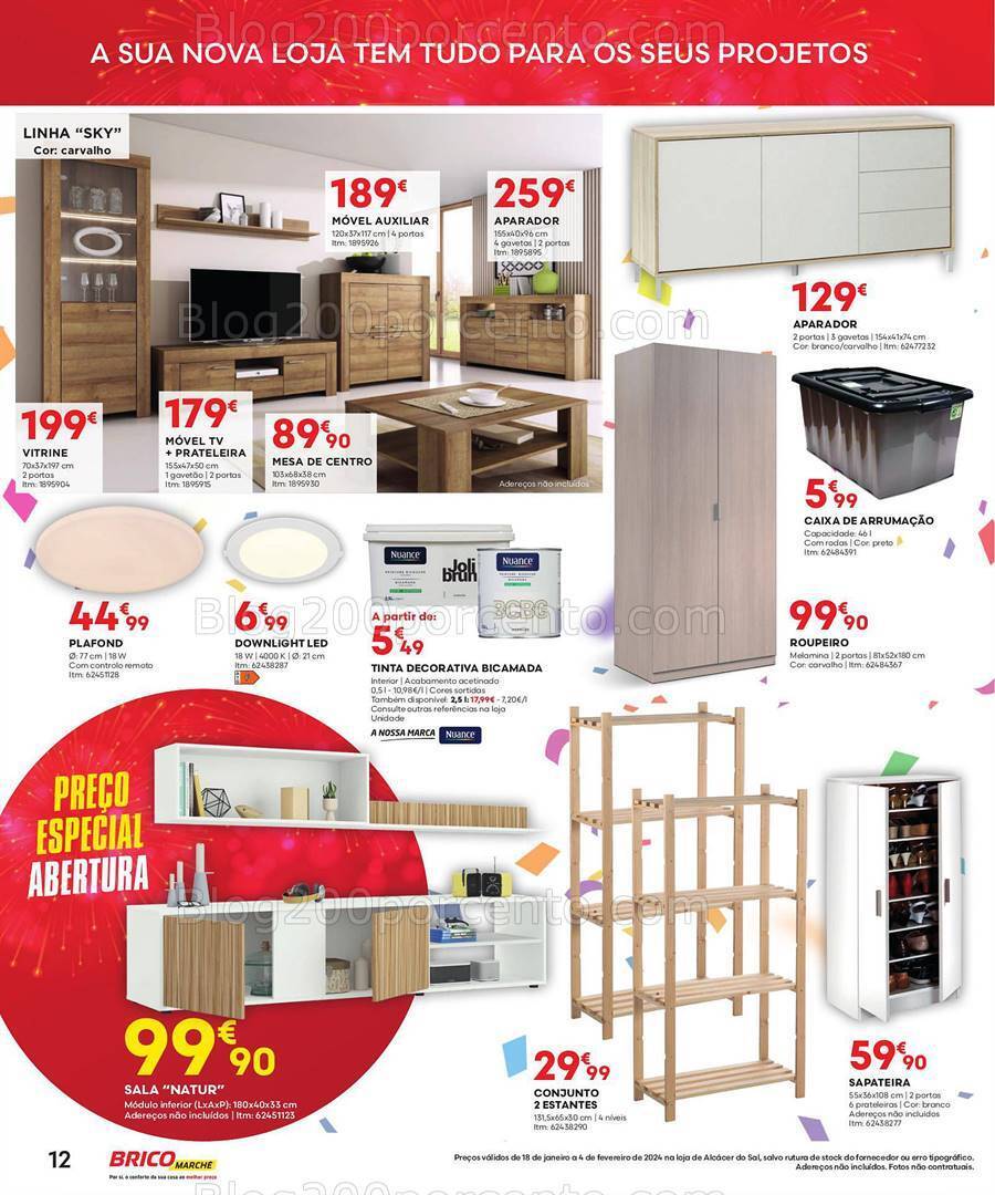 Antevisão Folheto BRICOMARCHÉ Aberturas Promoções de 18 janeiro a 4 fevereiro