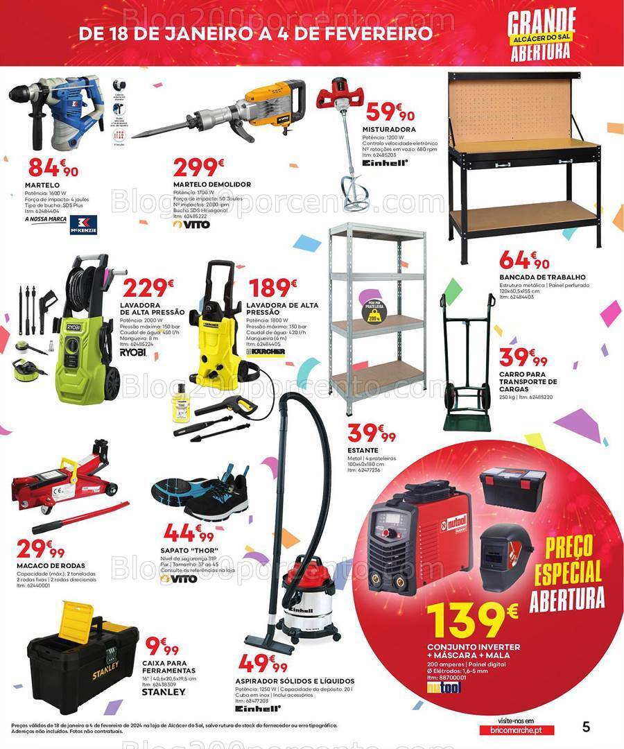 Antevisão Folheto BRICOMARCHÉ Aberturas Promoções de 18 janeiro a 4 fevereiro