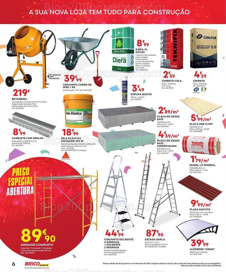 Antevisão Folheto BRICOMARCHÉ Aberturas Promoções de 18 janeiro a 4 fevereiro