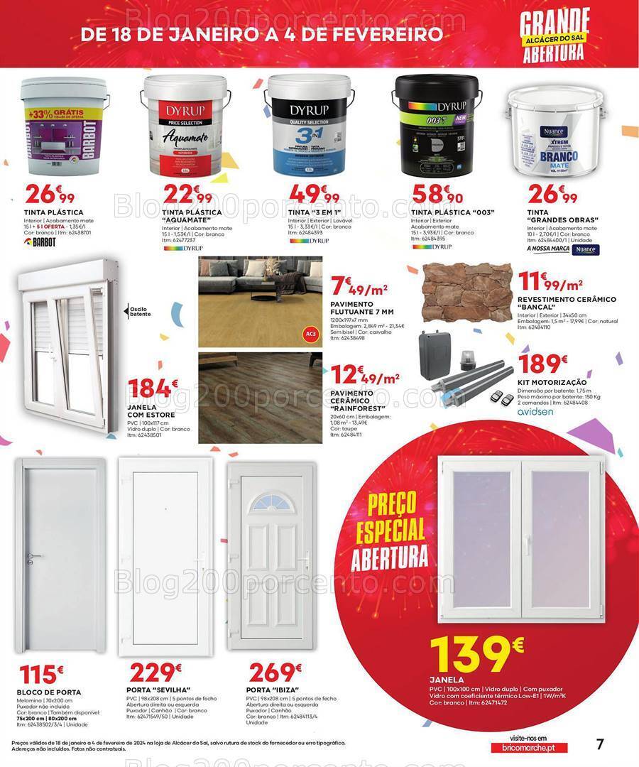 Antevisão Folheto BRICOMARCHÉ Aberturas Promoções de 18 janeiro a 4 fevereiro