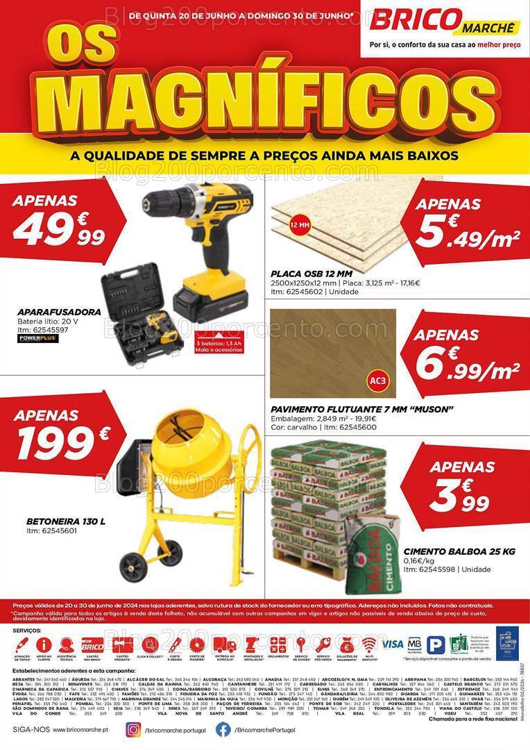 Antevisão Folheto BRICOMARCHÉ Promoções de 20 a 30 junho