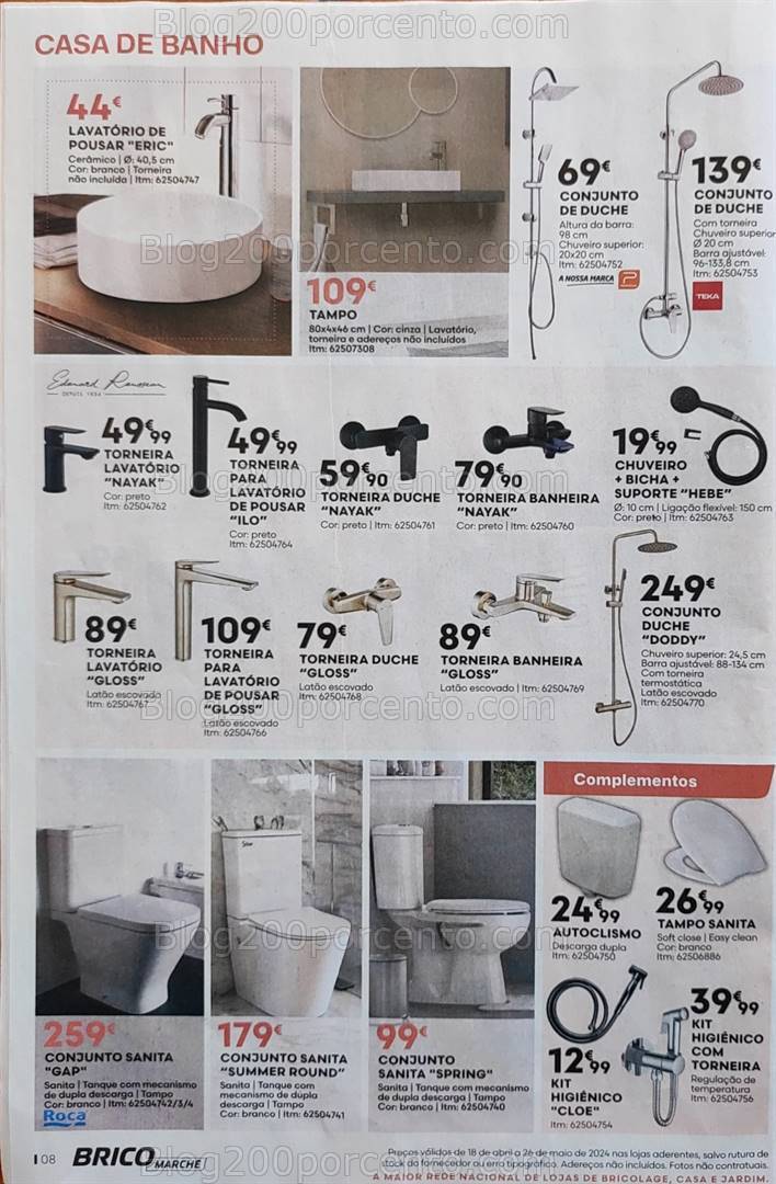 Antevisão Folheto BRICOMARCHÉ Promoções de 18 abril a 26 maio