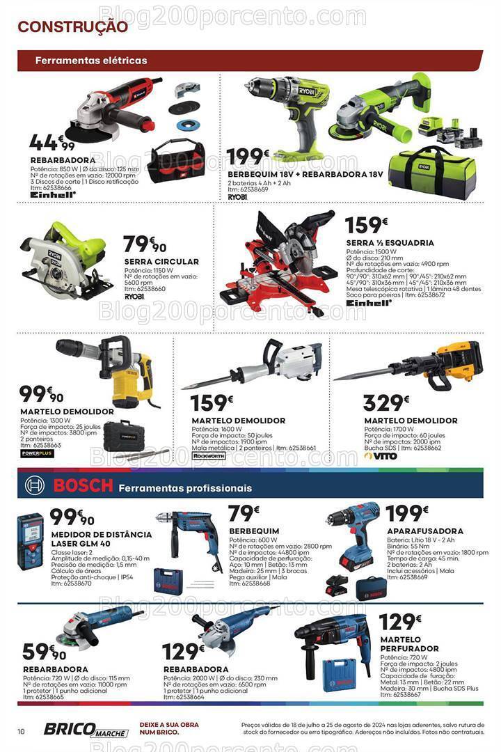 Antevisão Folheto BRICOMARCHÉ Promoções de 18 julho a 25 agosto