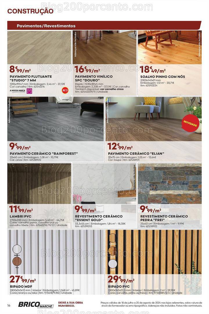 Antevisão Folheto BRICOMARCHÉ Promoções de 18 julho a 25 agosto