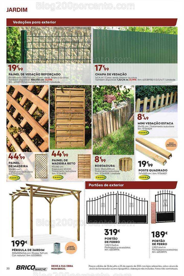 Antevisão Folheto BRICOMARCHÉ Promoções de 18 julho a 25 agosto
