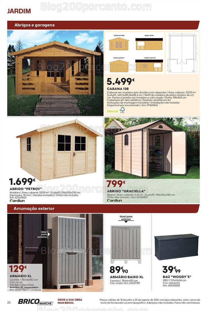Antevisão Folheto BRICOMARCHÉ Promoções de 18 julho a 25 agosto