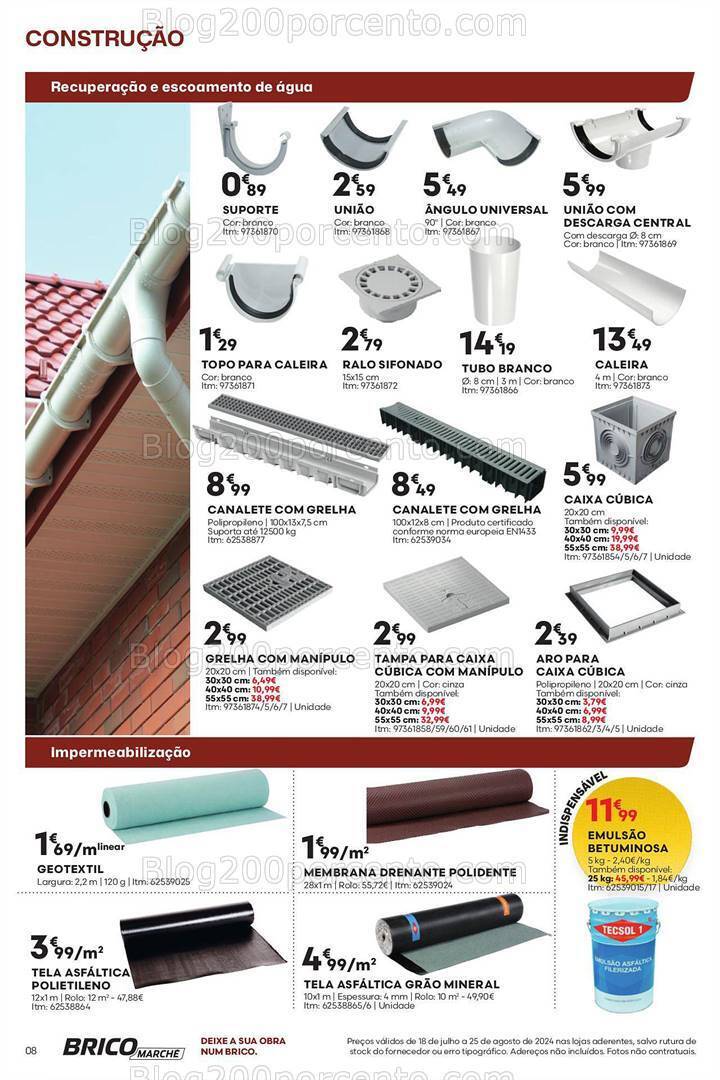 Antevisão Folheto BRICOMARCHÉ Promoções de 18 julho a 25 agosto