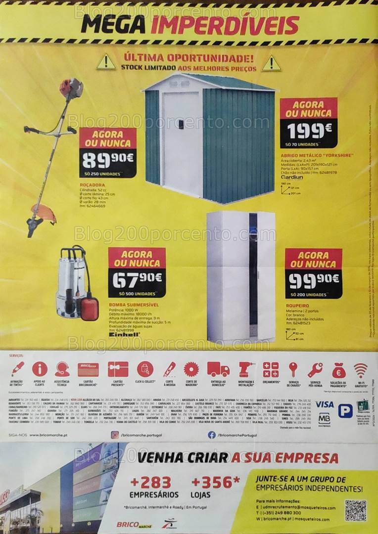 Antevisão Folheto BRICOMARCHÉ Mega Imperdíveis Promoções de 22 fevereiro a 10 março