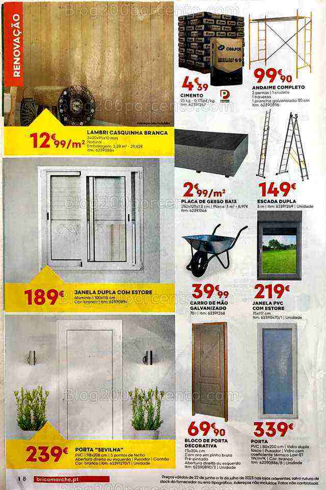 Antevisão Folheto BRICOMARCHÉ Verão Promoções de 22 junho a 18 julho