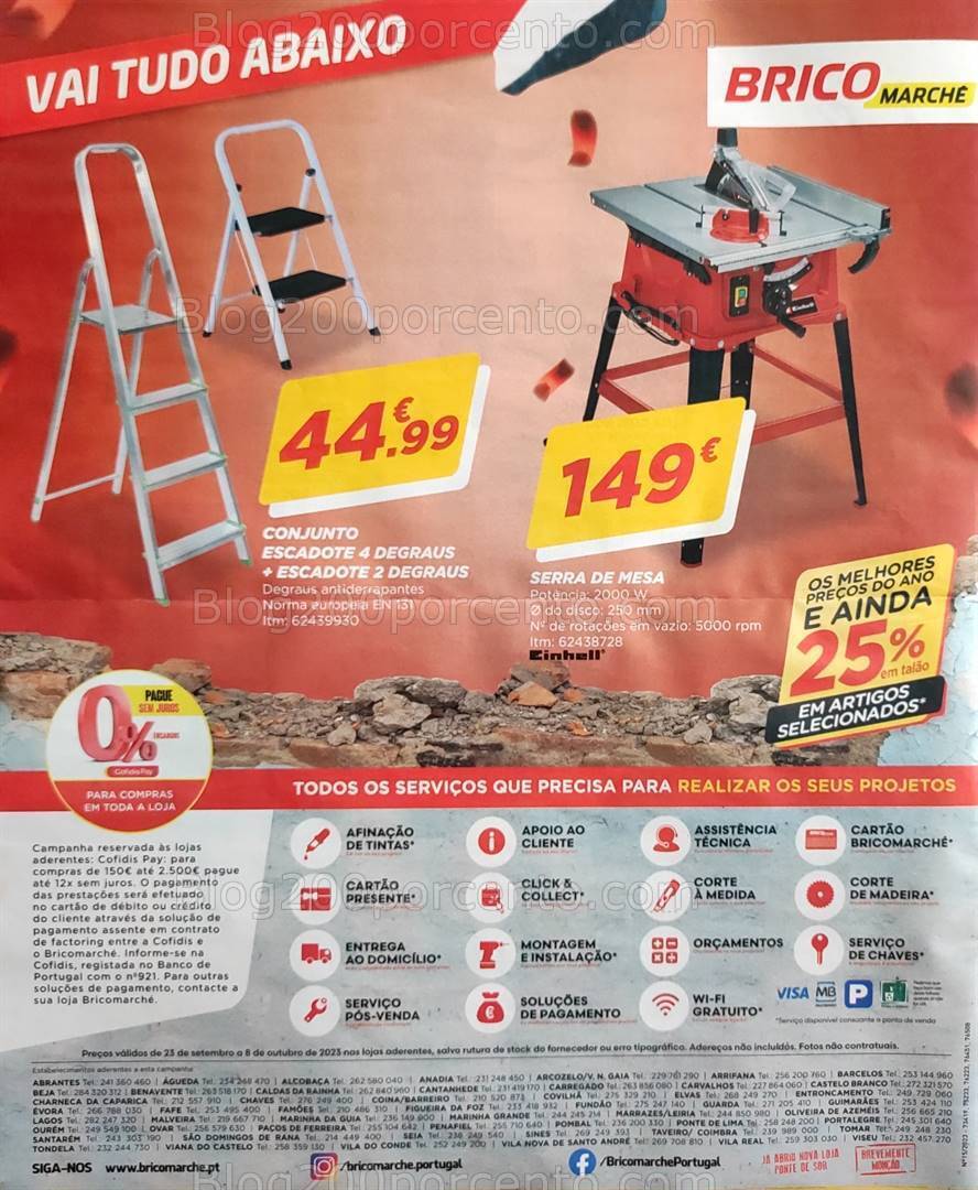 Antevisão Folheto BRICOMARCHÉ Promoções de 23 setembro a 8 outubro