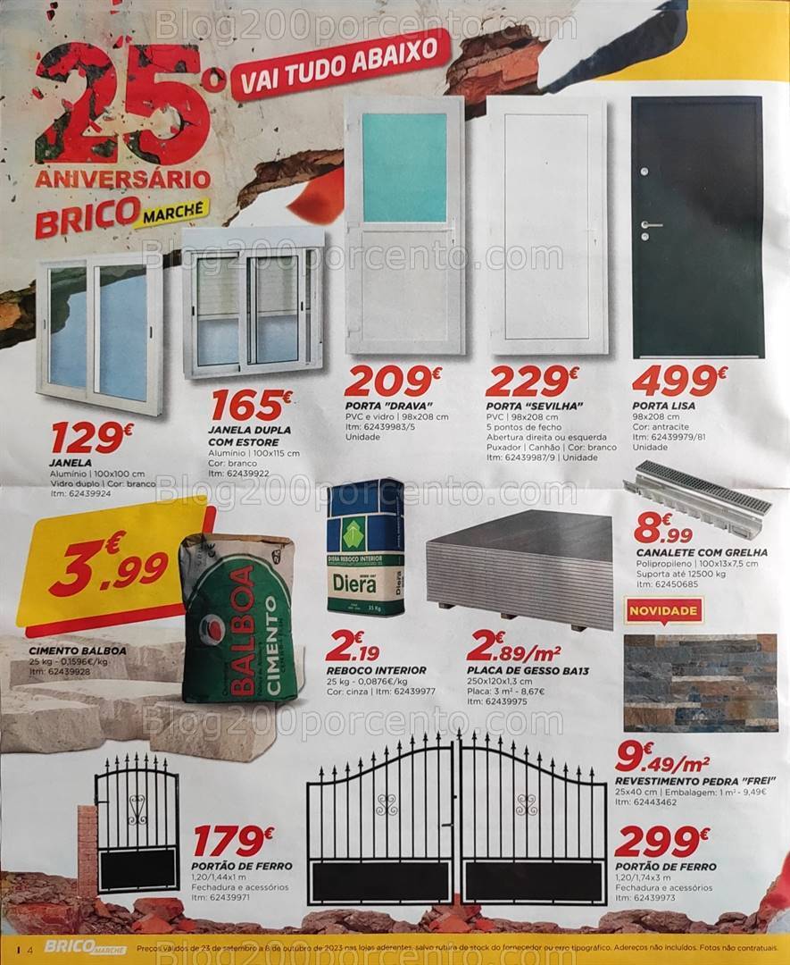 Antevisão Folheto BRICOMARCHÉ Promoções de 23 setembro a 8 outubro