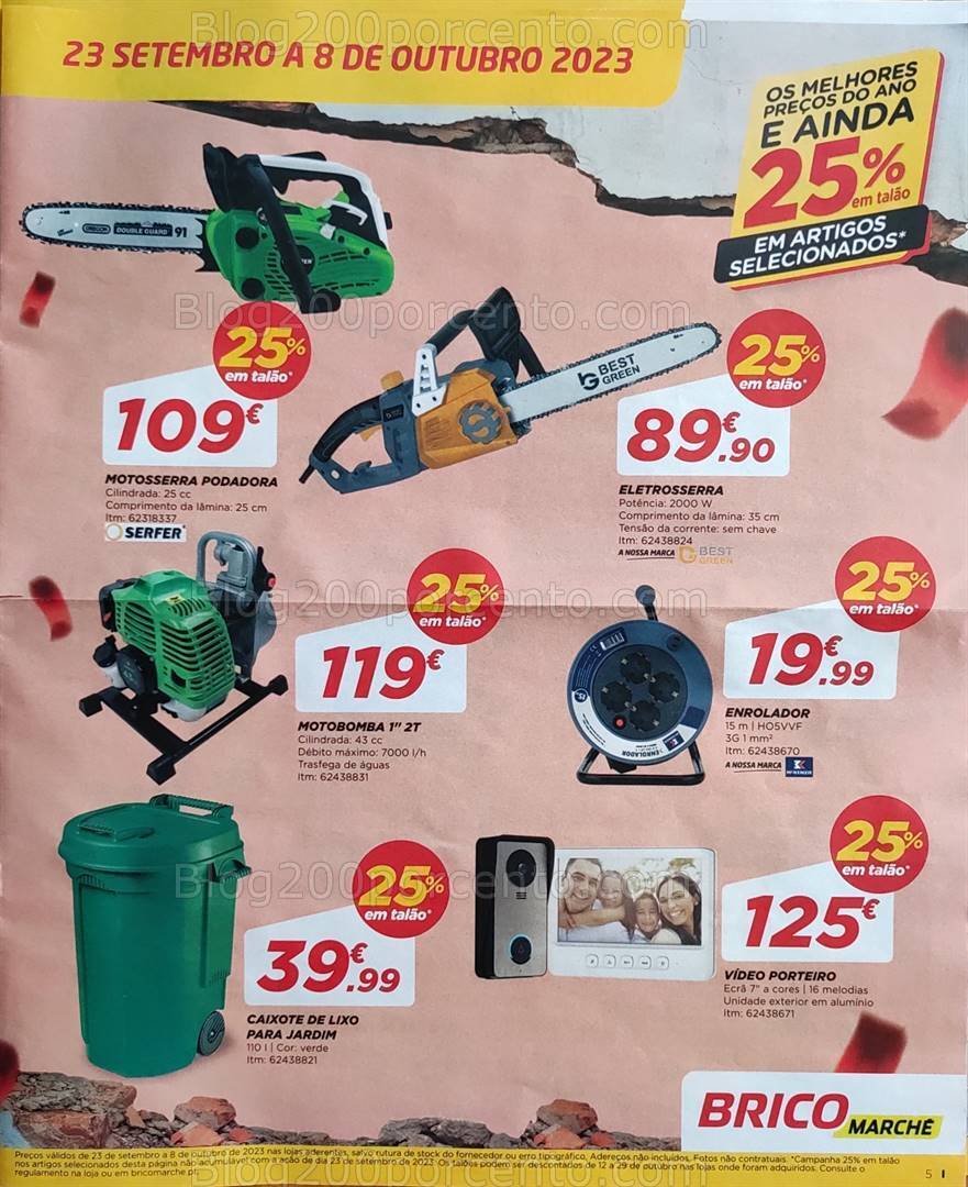 Antevisão Folheto BRICOMARCHÉ Promoções de 23 setembro a 8 outubro