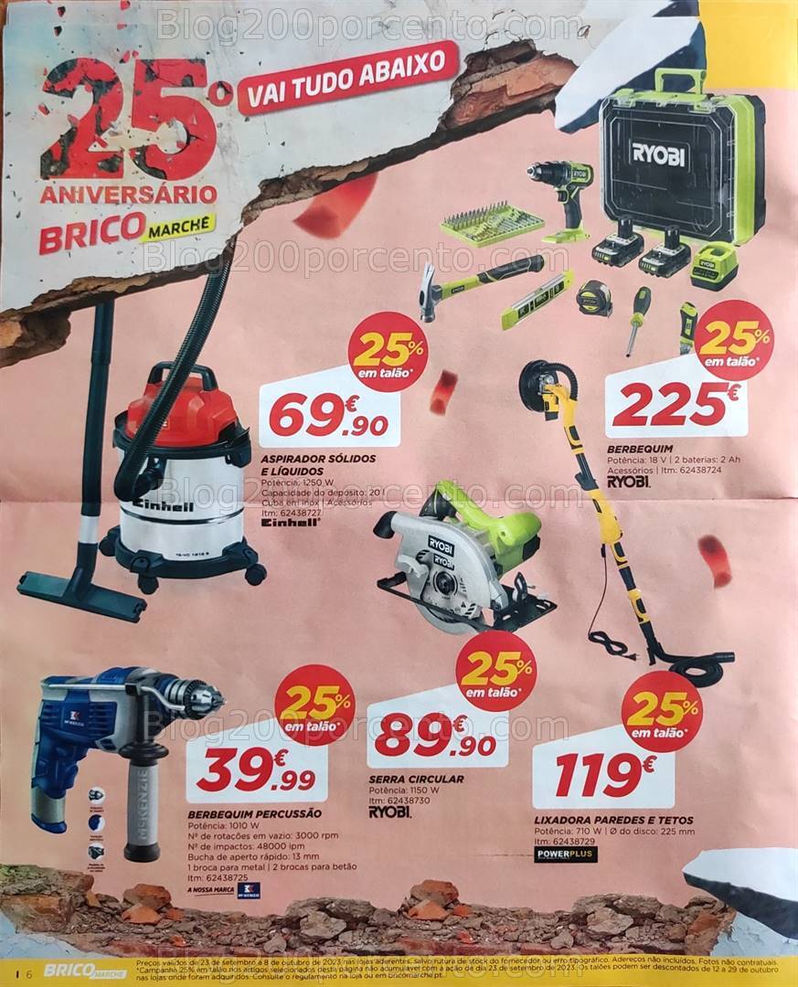 Antevisão Folheto BRICOMARCHÉ Promoções de 23 setembro a 8 outubro