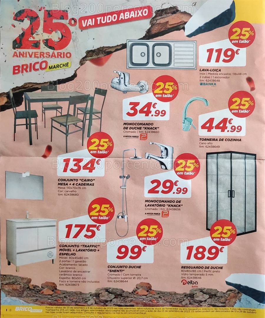 Antevisão Folheto BRICOMARCHÉ Promoções de 23 setembro a 8 outubro