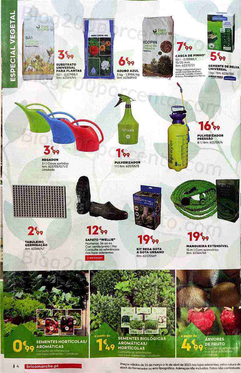 Antevisão Folheto BRICOMARCHÉ Primavera Promoções de 23 março a 16 abril