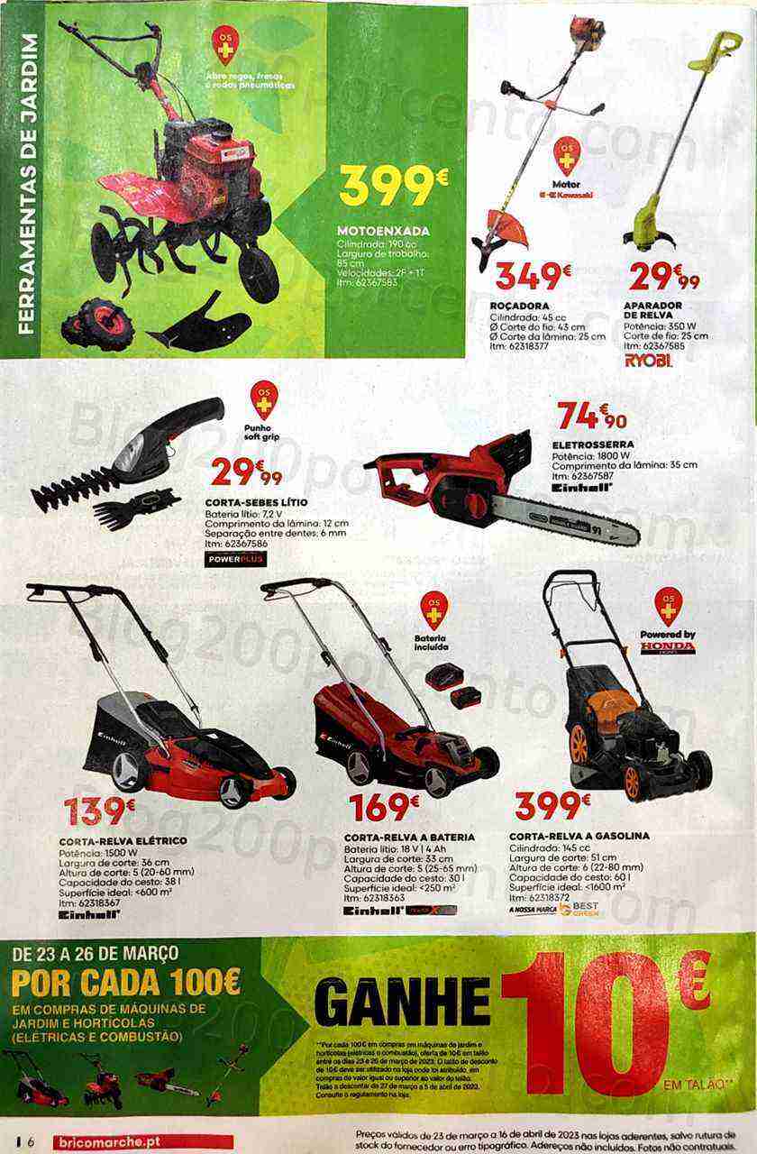 Antevisão Folheto BRICOMARCHÉ Primavera Promoções de 23 março a 16 abril