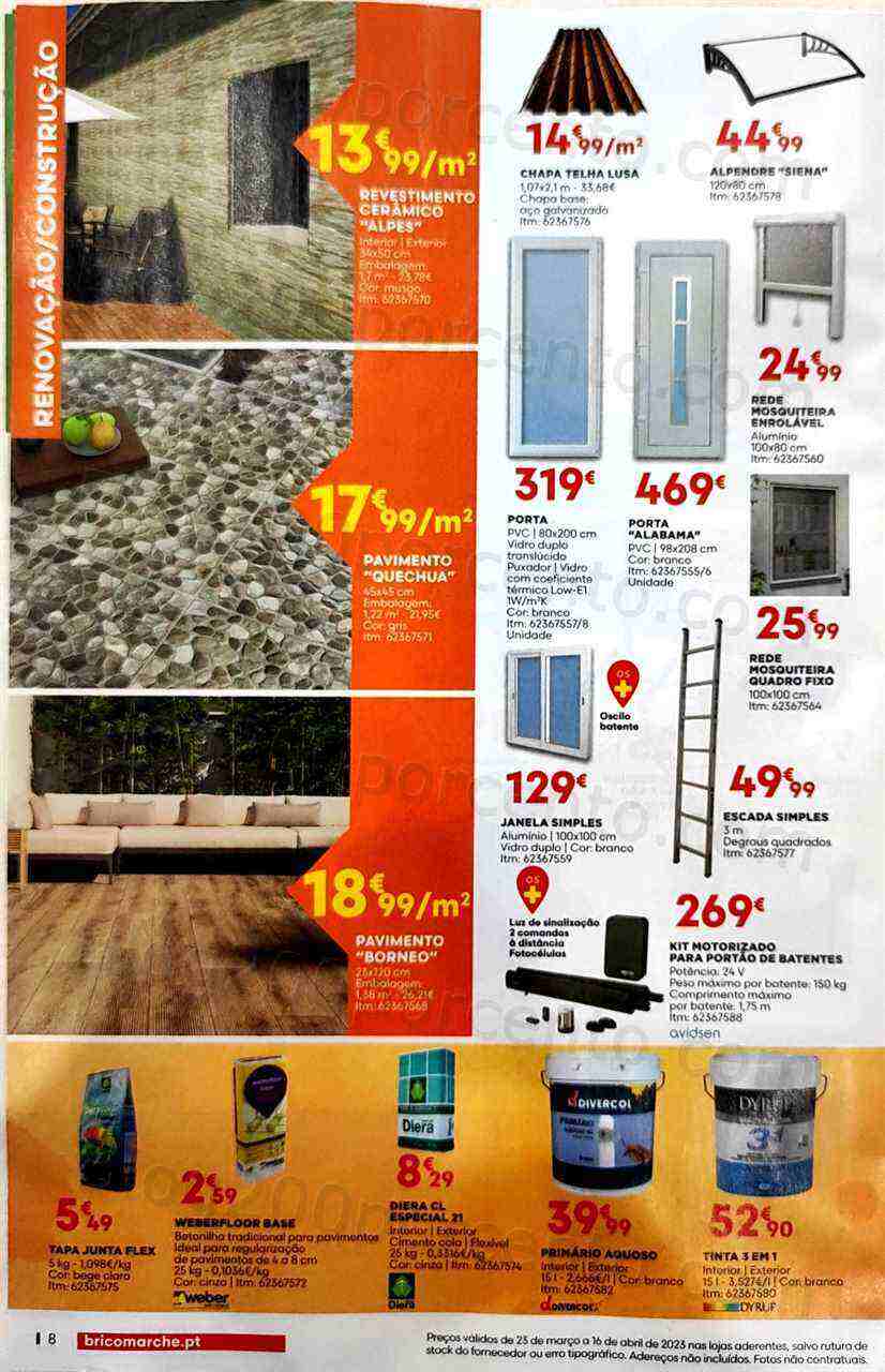 Antevisão Folheto BRICOMARCHÉ Primavera Promoções de 23 março a 16 abril