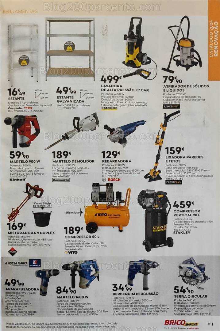 Antevisão Folheto BRICOMARCHÉ Promoções de 25 janeiro a 3 março