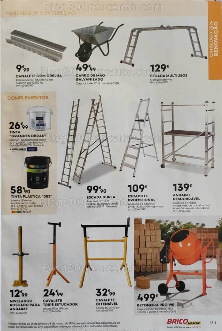 Antevisão Folheto BRICOMARCHÉ Promoções de 25 janeiro a 3 março