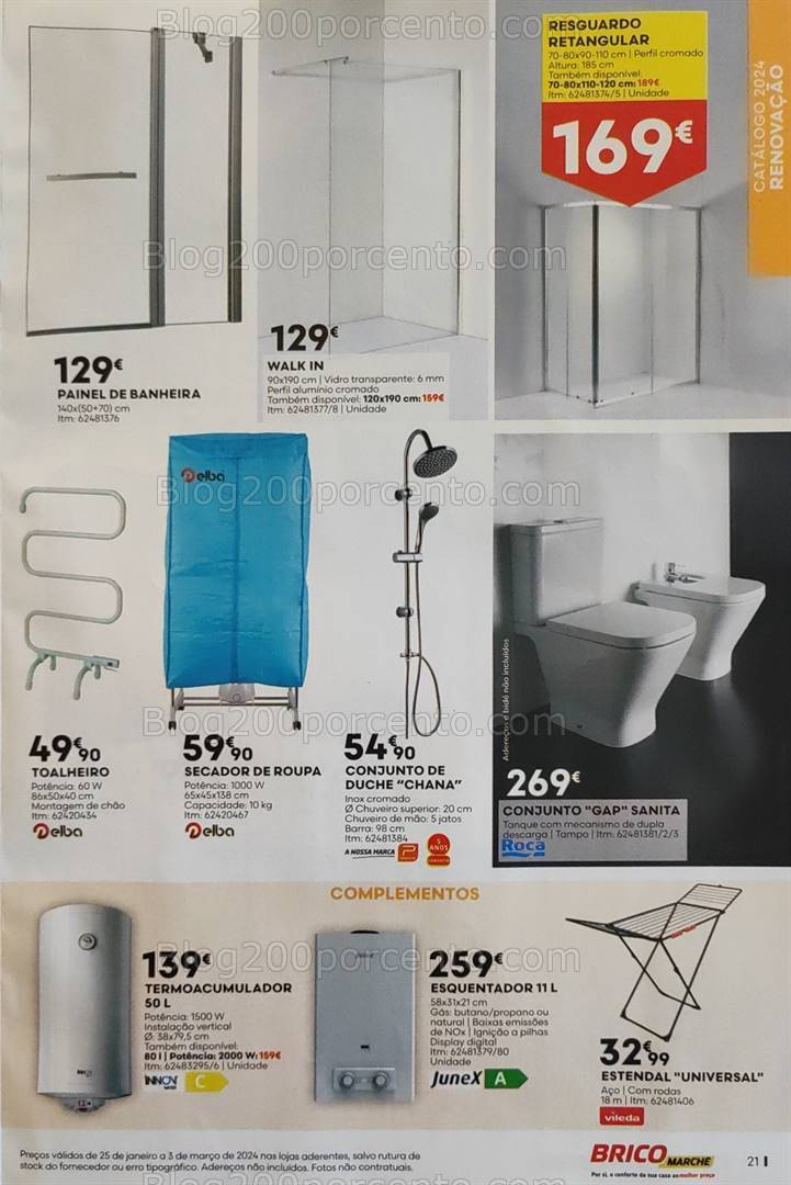 Antevisão Folheto BRICOMARCHÉ Promoções de 25 janeiro a 3 março