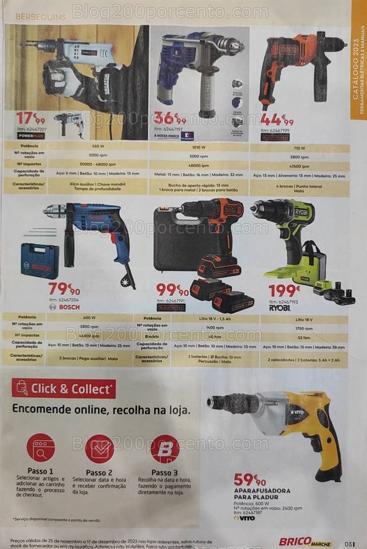 Antevisão Folheto BRICOMARCHÉ Promoções de 25 novembro a 17 dezembro