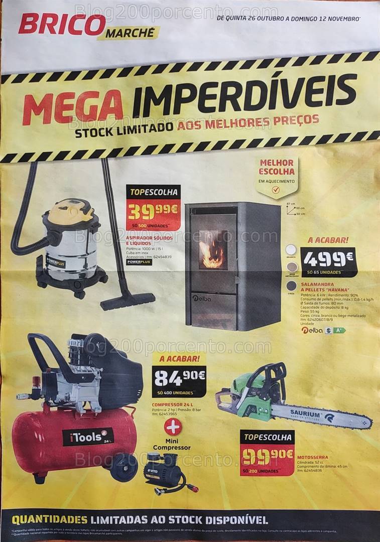 Antevisão Folheto BRICOMARCHÉ Promoções de 26 outubro a 12 novembro