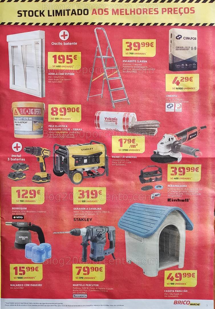 Antevisão Folheto BRICOMARCHÉ Promoções de 26 outubro a 12 novembro