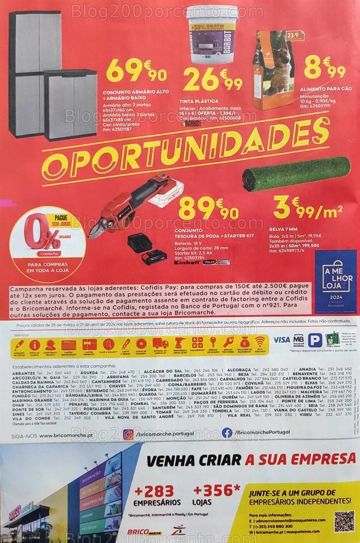 Antevisão Folheto BRICOMARCHÉ Promoções de 28 março a 21 abril