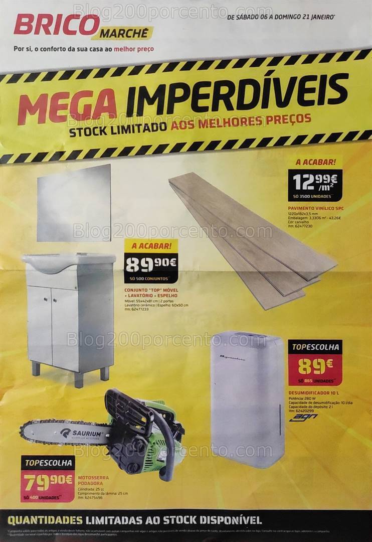 Antevisão Folheto BRICOMARCHÉ Promoções de 6 a 21 janeiro