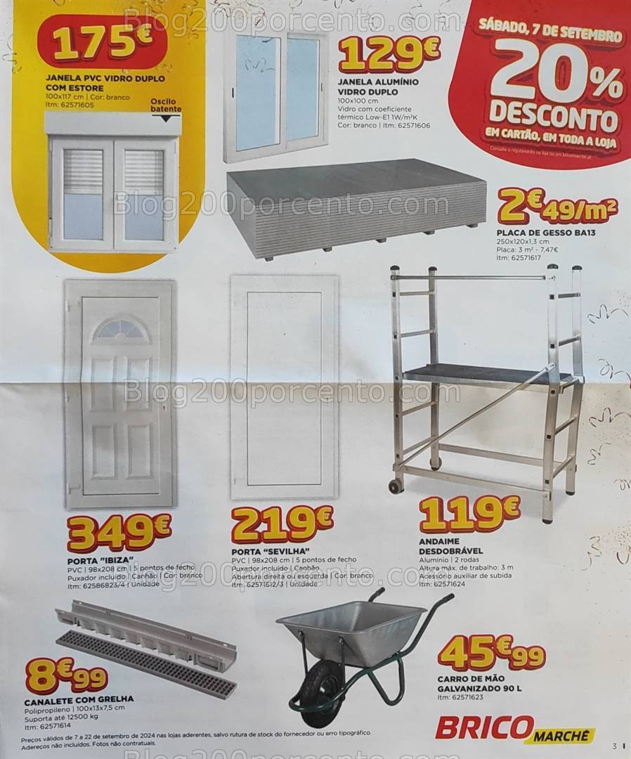 Antevisão Folheto BRICOMARCHÉ Aniversário Promoções de 7 a 22 setembro