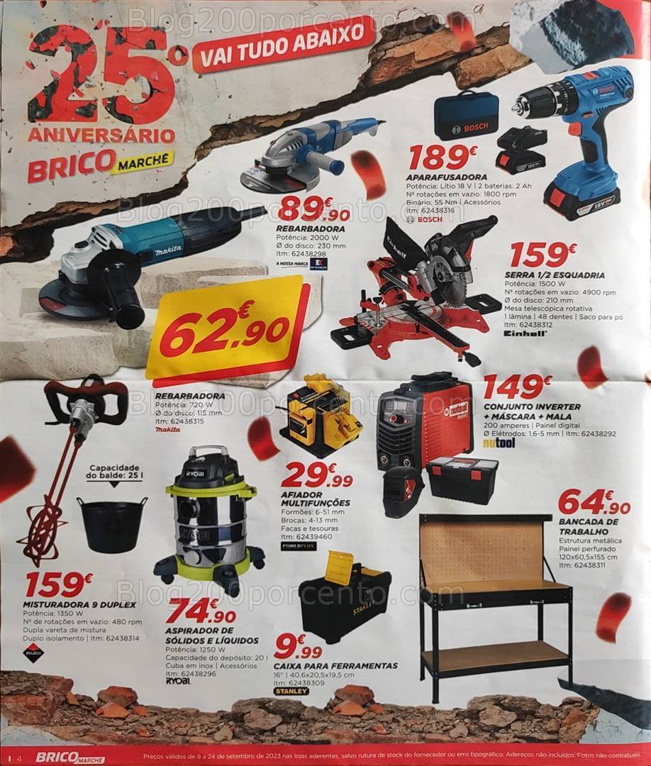 Antevisão Folheto BRICOMARCHÉ Promoções de 9 a 24 setembro