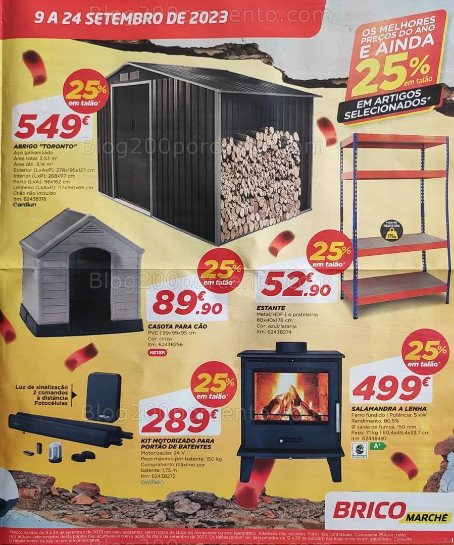 Antevisão Folheto BRICOMARCHÉ Promoções de 9 a 24 setembro