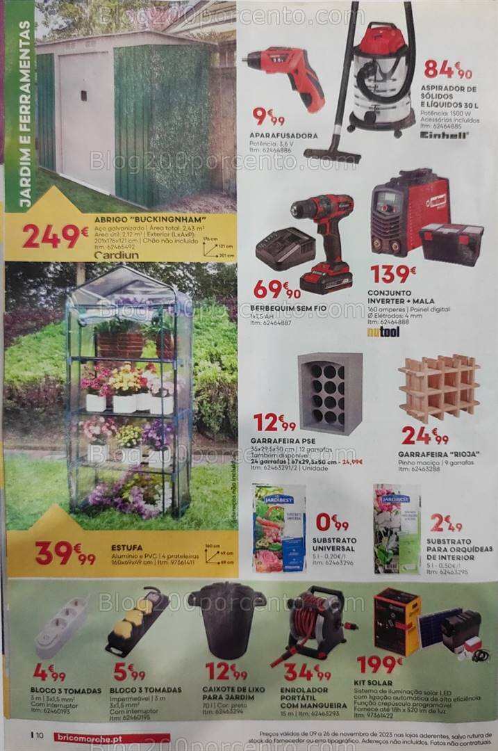 Antevisão Folheto BRICOMARCHÉ Promoções de 9 a 26 novembro