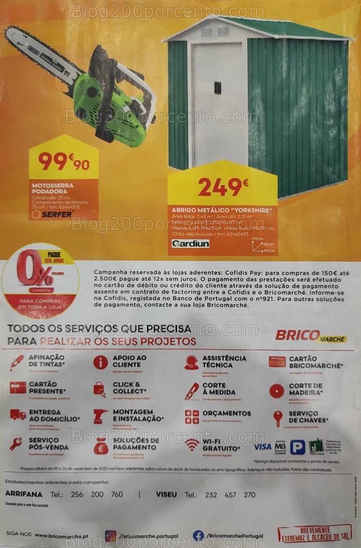 Antevisão Folheto BRICOMARCHÉ Promoções de 9 a 26 novembro