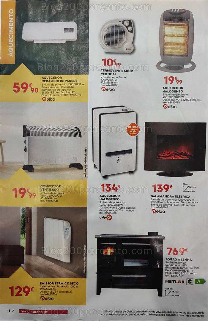 Antevisão Folheto BRICOMARCHÉ Promoções de 9 a 26 novembro