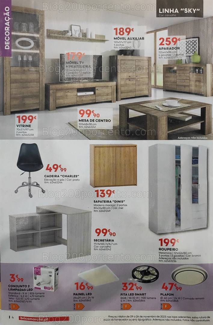 Antevisão Folheto BRICOMARCHÉ Promoções de 9 a 26 novembro