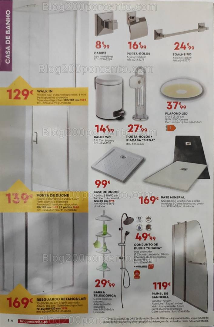Antevisão Folheto BRICOMARCHÉ Promoções de 9 a 26 novembro