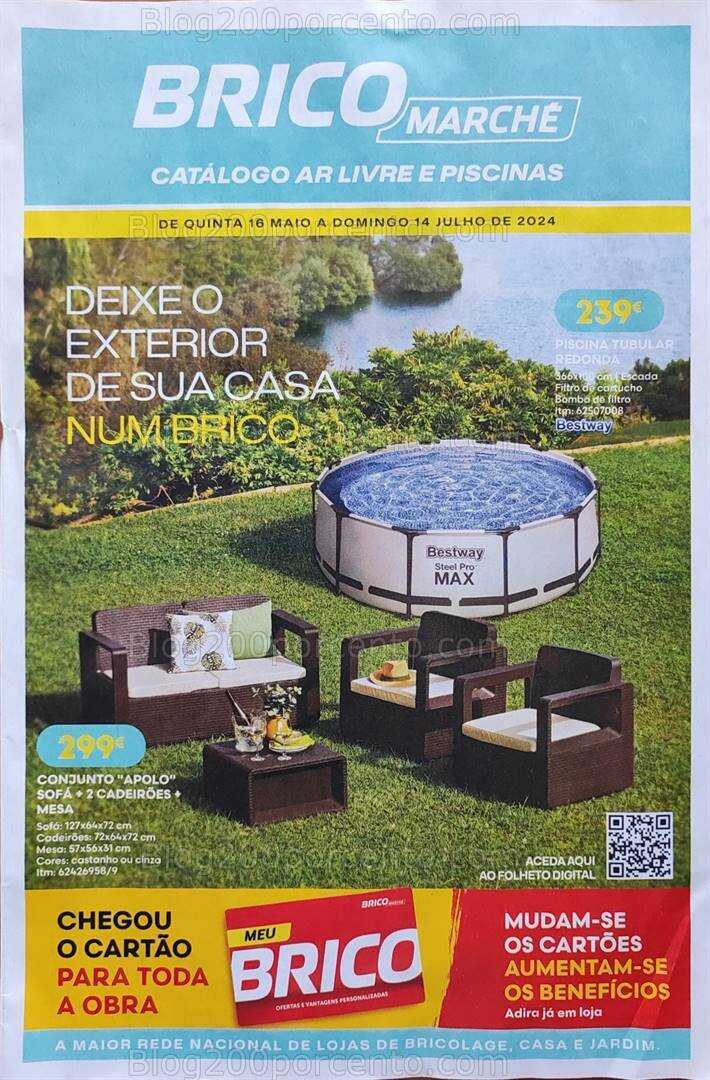 Antevisão Folheto BRICOMARCHÉ Ar Livre Promoções de 16 maio a 14 julho