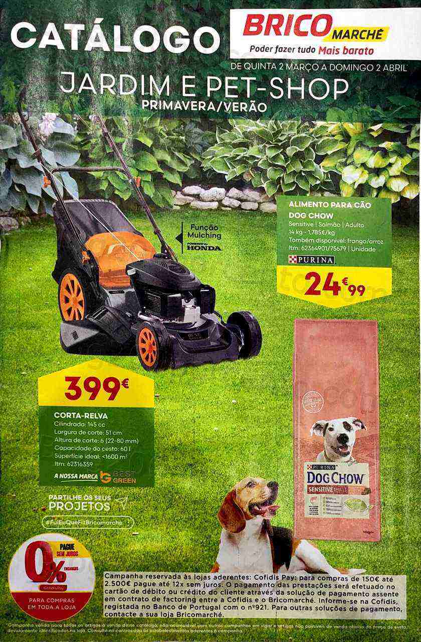 Antevisão Folheto BRICOMARCHÉ Jardim Primavera - Verão Promoções de 2 março a 2 abril