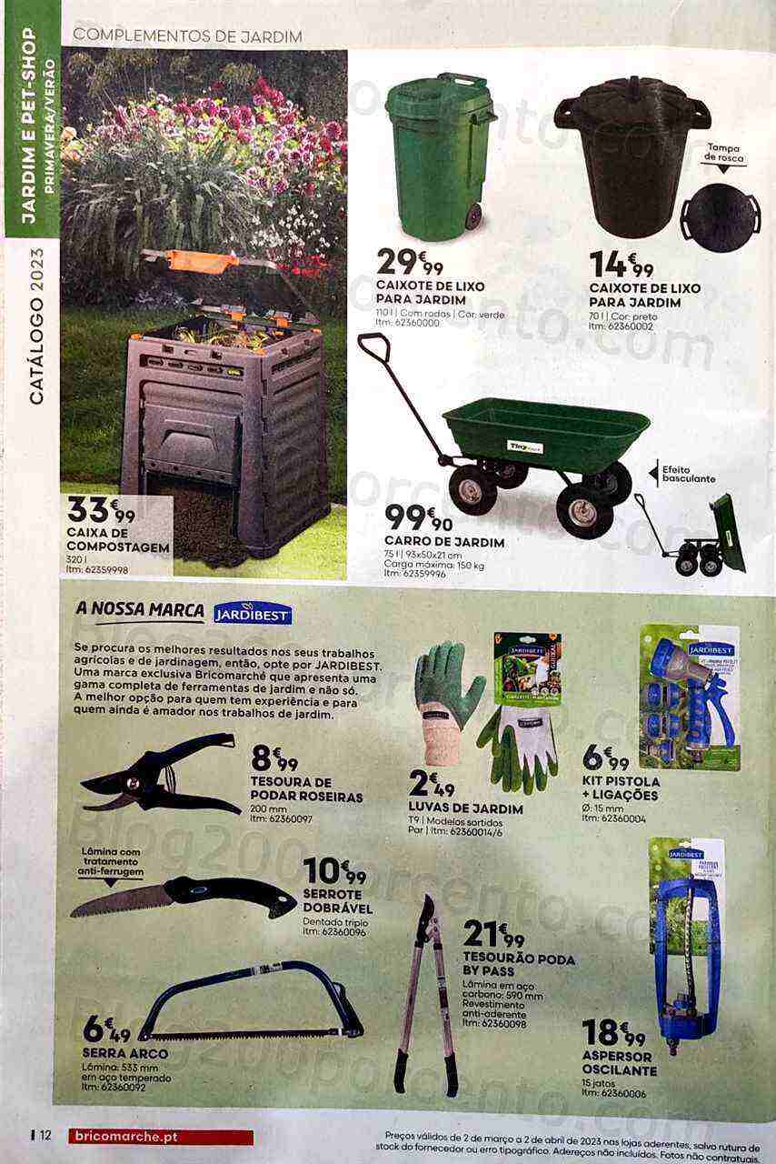 Antevisão Folheto BRICOMARCHÉ Jardim Primavera - Verão Promoções de 2 março a 2 abril