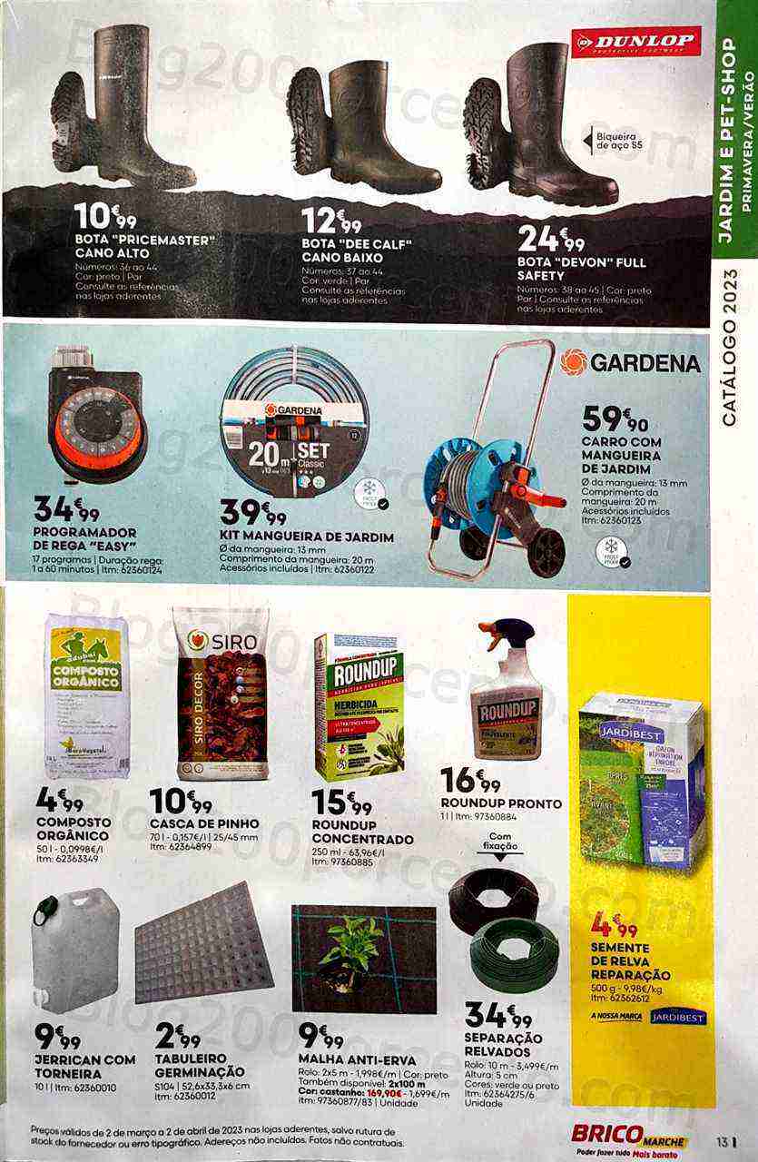 Antevisão Folheto BRICOMARCHÉ Jardim Primavera - Verão Promoções de 2 março a 2 abril
